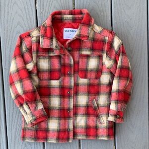 Old Navy Red Plaid Jacket